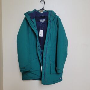 Land's End Women's Winter Squall Insulated Waterproof Parka Coat Hood Size M NWT